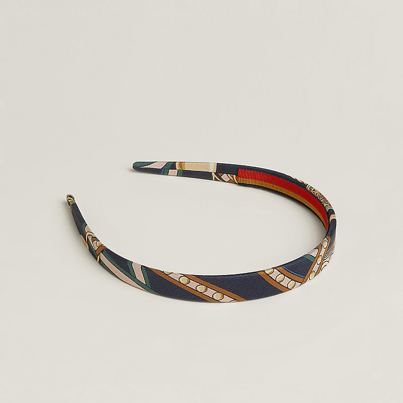 新品 エルメス カラフル地図柄 ヘアバンド 新品 エルメス カラフル地図